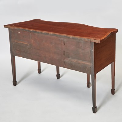 Lot 175 - George III Inlaid Mahogany Rosewood Banded Serpentine Sideboard