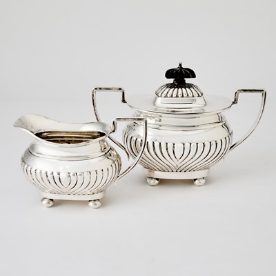 Lot 129 - George V Sterling Silver Tea and Coffee Service