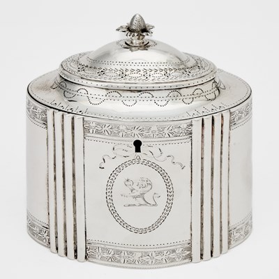 Lot 87 - George III Sterling Silver Tea Caddy