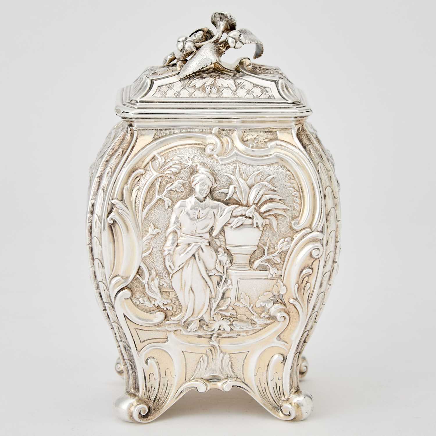 Lot 108 - Victorian Sterling Silver Tea Caddy