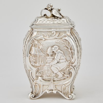Lot 108 - Victorian Sterling Silver Tea Caddy