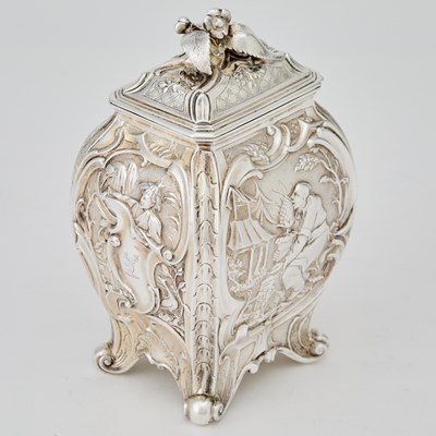 Lot 108 - Victorian Sterling Silver Tea Caddy