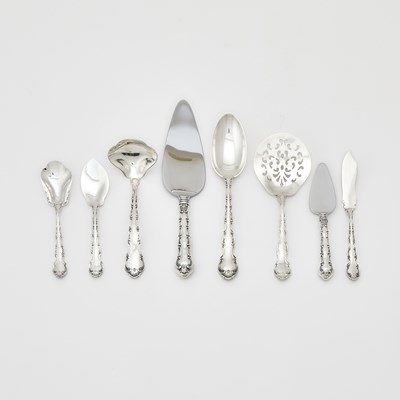 Lot 207 - Gorham Sterling Silver “Strasbourg” Pattern Flatware Service