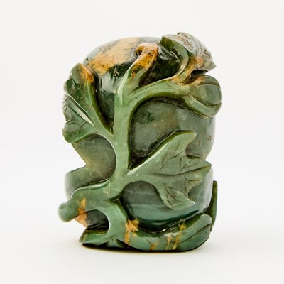 Lot 56 - An Unusual Chinese Mixed Hardstone Carving of a Watermelon