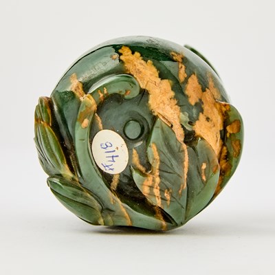 Lot 56 - An Unusual Chinese Mixed Hardstone Carving of a Watermelon