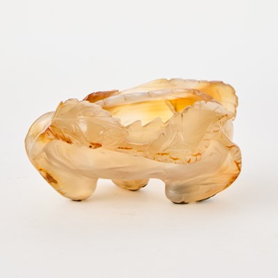 Lot 55 - A Group of Chinese Hardstone Carvings in the Scholarly Taste