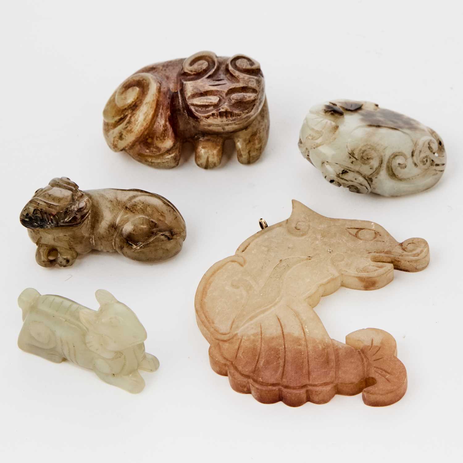 Lot 31 - A Group of Small Chinese Jade Carvings