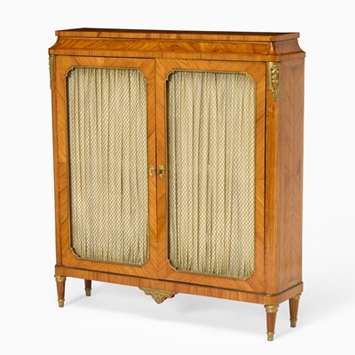 Lot 335 - Louis XVI Style Gilt-Bronze Mounted Tulipwood Two-Door Bibliotheque