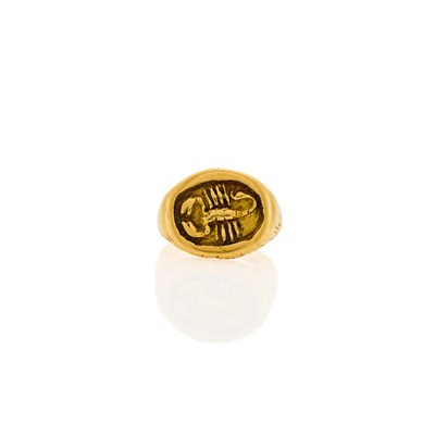 Lot 1004 - Tiffany & Co. Gold 'Scorpio' Ring