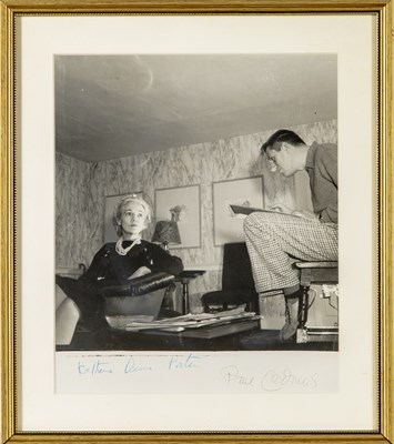 Lot 123 - Photograph signed by Katharine Anne Porter and Paul Cadmus