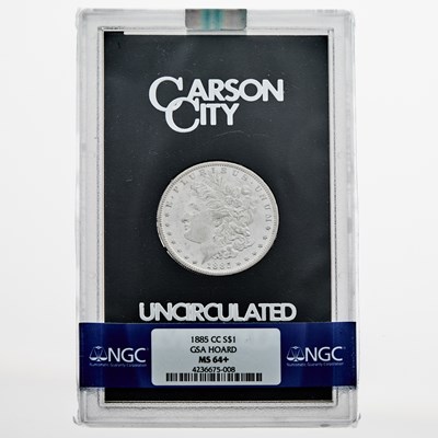 Lot 12 - United States. 1885-CC Morgan Dollar, GSA Hoard. NGC MS-64+.