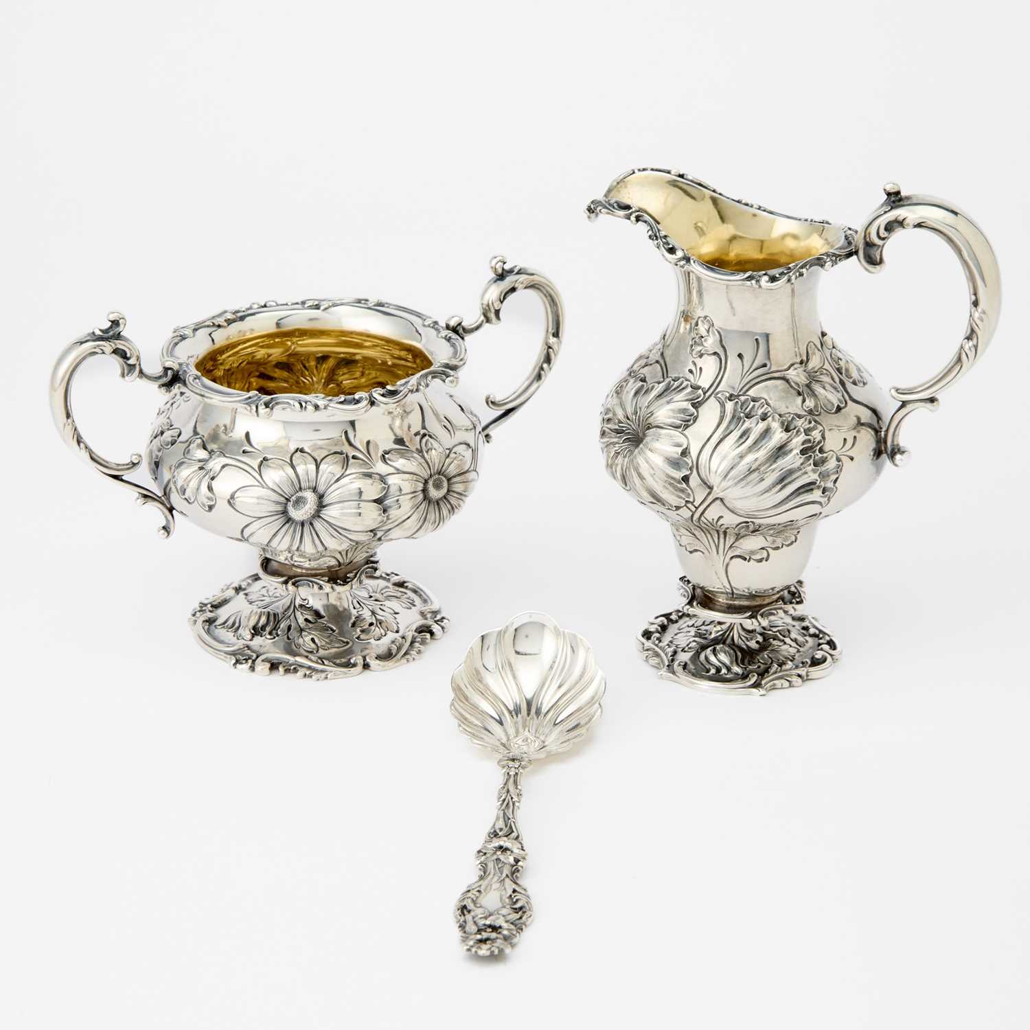 Lot 218 - American Sterling Silver Cream and Sugar Set