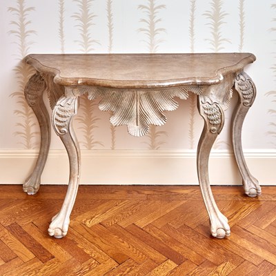 Lot 155 - George II Style Painted Wood Console