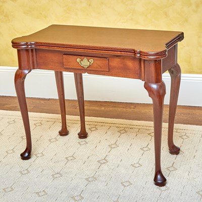 Lot 189 - George II Brass-Mounted Mahogany Gate-Leg Games Table