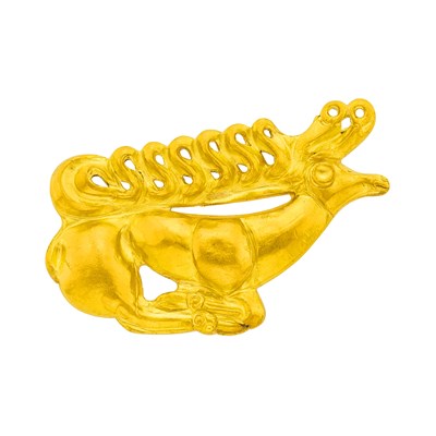 Lot 135 - High-Karat Gold Animal Brooch