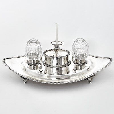 Lot 53 - George III Sterling Silver Inkstand