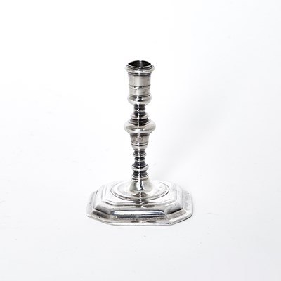 Lot 10 - Queen Anne Sterling Silver Taperstick