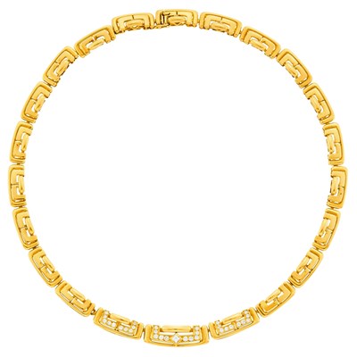 Lot 9 - Boucheron Gold and Diamond Necklace, France