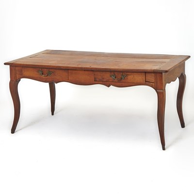 Lot 318 - French Provincial Walnut Bureau Plat