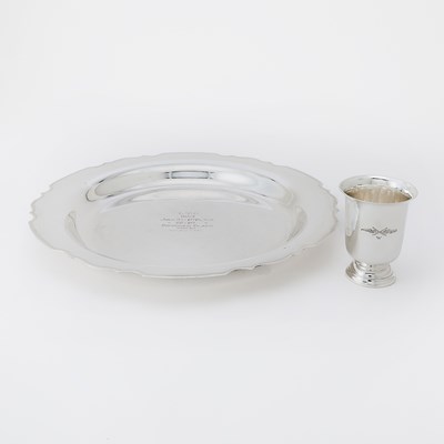 Lot 84 - American Sterling Silver Yachting Trophy, Presented to H. P. Whitney's Vanitie