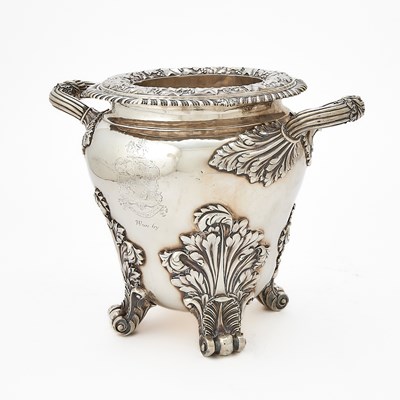 Lot 99 - George IV Sterling Silver Wine Cooler