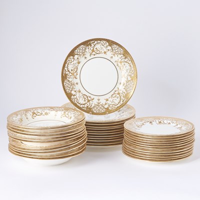 Lot 681 - Mintons Gilt Decorated Porcelain Partial Dinner Service