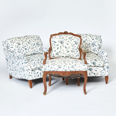 Lot 230 - Pair of Upholstered Club Chairs