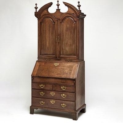 Lot 193 - English Mahogany Secretary Bookcase