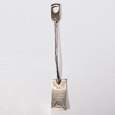 Lot 172 - Sterling replica shovel