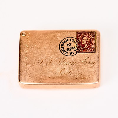Lot 129 - Stamp box given by William Randolph Hearst