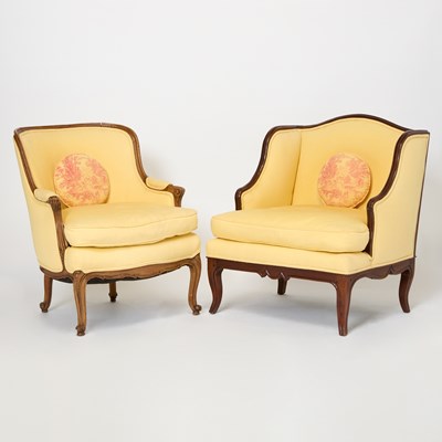 Lot 206 - Louis XV Style Walnut Marquis Chair