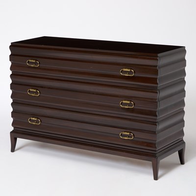 Lot 186 - Tommi Parzinger Walnut Chest of Drawers