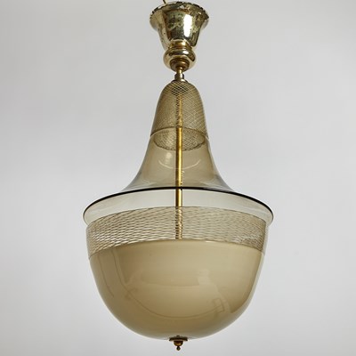 Lot 307 - Murano Hand-Blown Glass Three-Light Lantern
