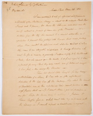 Lot 138 - Governor Mercer complains about his library subscription