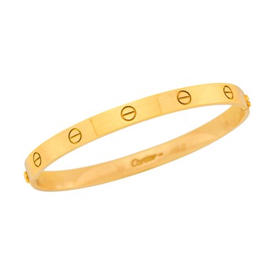 Lot 147 - Cartier Gold 'Love' Bangle Bracelet