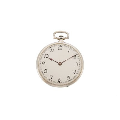 Lot 2170 - Stainless Steel Open Face Pocket Watch