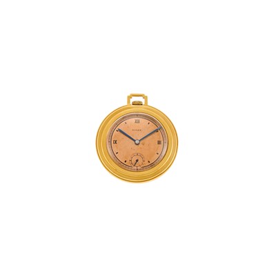 Lot 1227 - Rolex Gold Open Face Pocket Watch, Ref. 3071