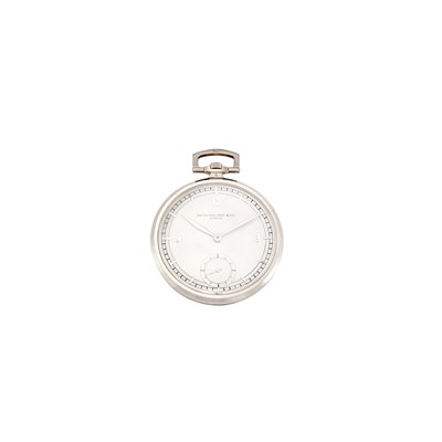 Lot 1196 - Patek Philippe Platinum Gentleman's Open Face Pocket Watch