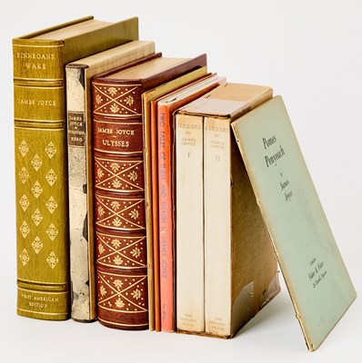 Lot 263 - Eight works by James Joyce, including two fine bindings