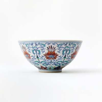 Lot 83 - A Chinese Doucai Porcelain Bowl