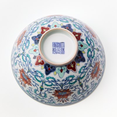 Lot 83 - A Chinese Doucai Porcelain Bowl