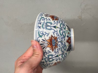 Lot 83 - A Chinese Doucai Porcelain Bowl