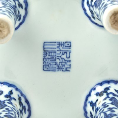 Lot 77 - A Chinese Blue And White Porcelain Kettle and Cover