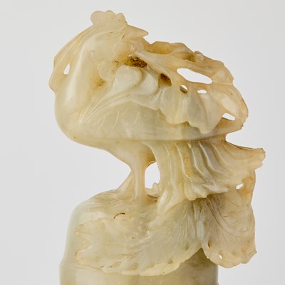 Lot 32 - Two Chinese Carved Jade Vase and Cover