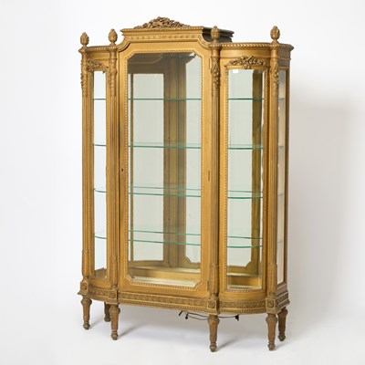 Lot 195 - Louis XVI Style Giltwood Vitrine