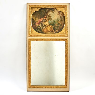 Lot 196 - French Trumeau Mirror