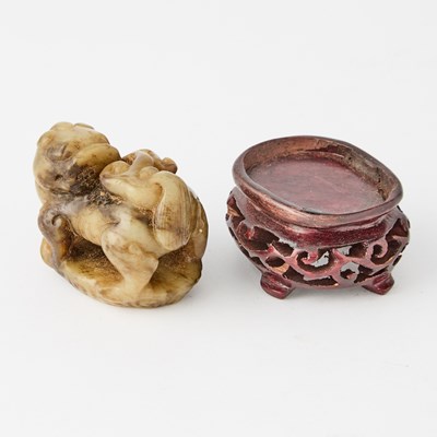 Lot 44 - Three Chinese Ming-Style Jade Carvings