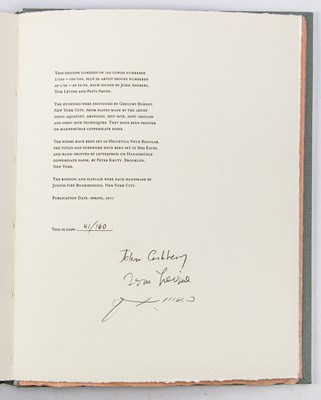 Lot 187 - Signed by John Ashbery, Patti Smith and Tom Levine
