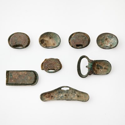 Lot 62 - A Set of Chinese Gilt Bronze Belt Fittings