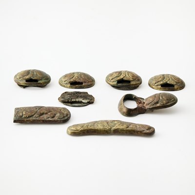Lot 62 - A Set of Chinese Gilt Bronze Belt Fittings